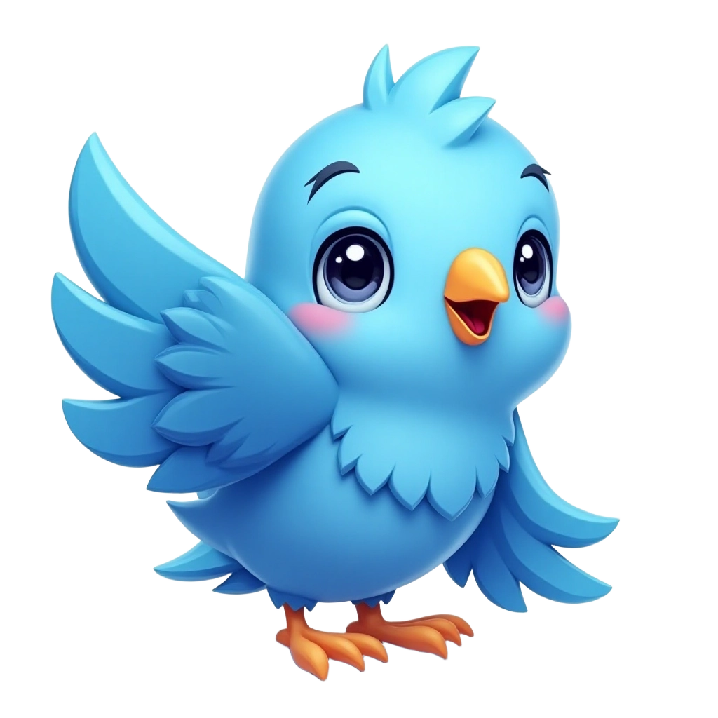 Chirpy Blue Bird